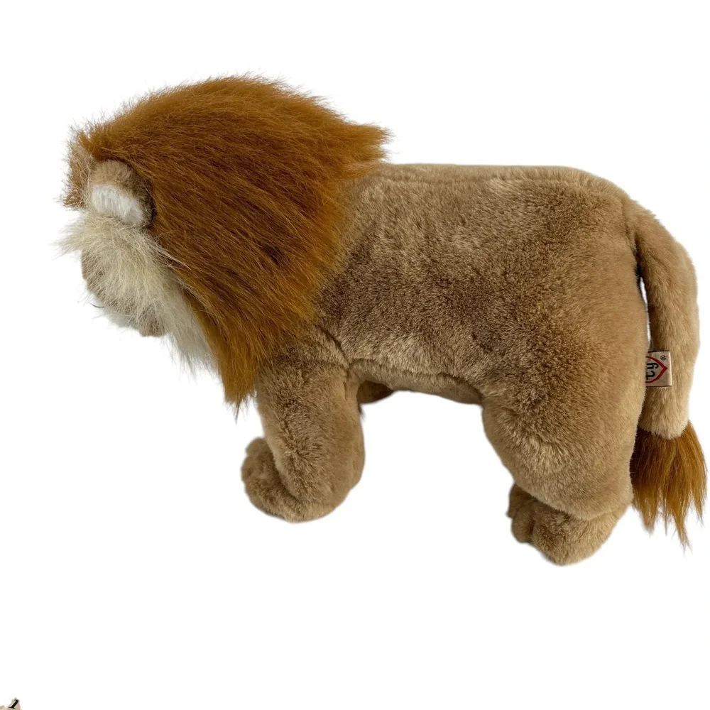 Vintage 1990 Ty Harris the Lion Plush Stuffed Animal Realistic Tan 15